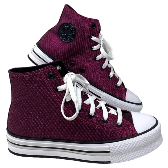 Converse Chuck Taylor Lift Platform SB Shoes Women Kid Canvas Prime Pink A05496C - Picture 1 of 9